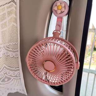 车载风扇静音三轮车USB充电大风力车门吊挂式 小型便携长续航夹式