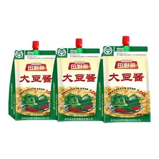 田野泉大豆酱408g袋传统东北大酱农家豆瓣酱香浓郁蘸菜饭包鸡蛋酱