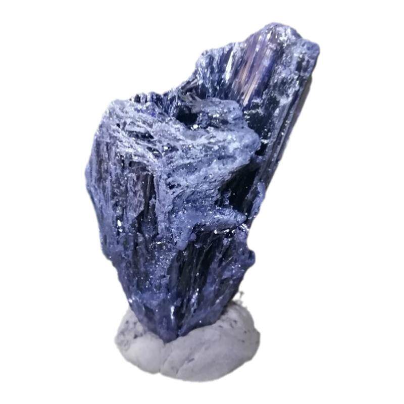 天然辉锑矿晶体地质岩石教学收藏
