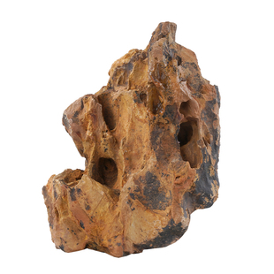 松皮石鱼缸造景摆件乌龟晒台多孔真石头青龙石溪流缸景观假山装饰