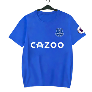 埃弗顿足球T恤短袖球衣服队服男士运动服鲁尼沃尔科特纯棉半袖体