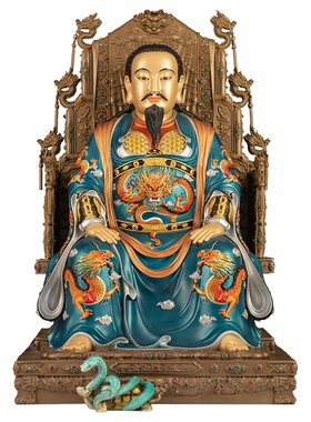 真武大帝铜像玄天上帝玄武祖师爷神像家用供奉武当山真武大帝摆件