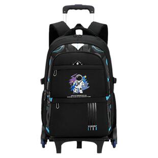 拉杆书包初中生小学生二到六九年级男生大容量防水两用耐用拉杆箱