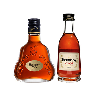 【官方直营】轩尼诗VSOP 50ml +XO 50ml 酒伴 进口洋酒官方正品