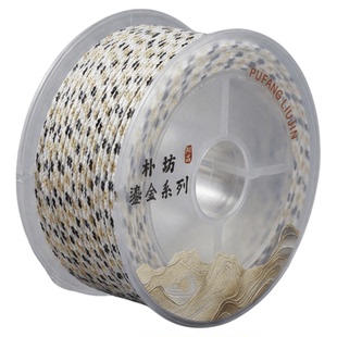 朴坊鎏金包芯棉线高端加金文玩凤眼星月百香籽金刚菩提耐磨线绳