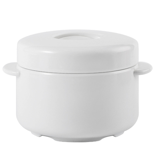 纯白陶瓷隔水炖盅双耳带盖燕窝专用汤盅家用炖碗蒸蛋盅炖罐小瓦罐