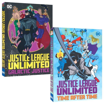 Justice League Unlimited Galactic Justice Time After Time 无限正义联盟1-2 儿童全彩漫画 青少年英语小说 英文原版进口图书