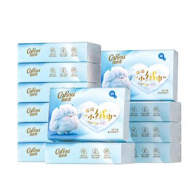 可心柔云柔巾4层小绒巾78抽12包