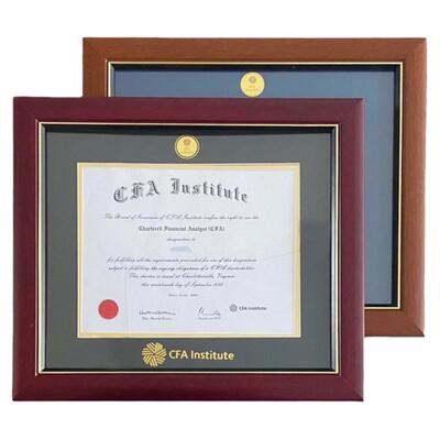 CFA证书裱框FRM AFP ACCA金融证书相框金融分析师 会计师证书相框