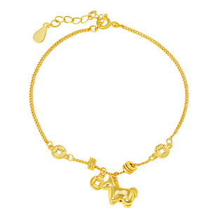 宫里上新小马手链女马上有钱纯银2026属马的本命年礼物生日送女生