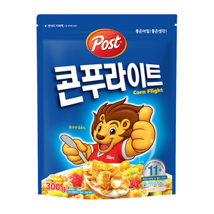 袋装POST甜味早餐玉米片300g东西韩国进口代餐零食营养即食燕麦片