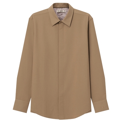 JDV商场同款卡其色长袖正装衬衫