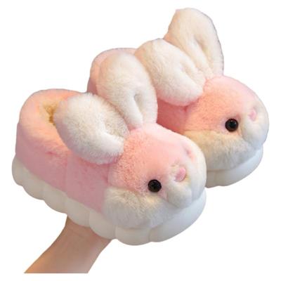 包跟小孩秋冬季儿童棉拖鞋