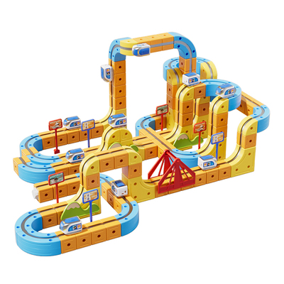 高端魔幻百变磁力轨道积木玩具