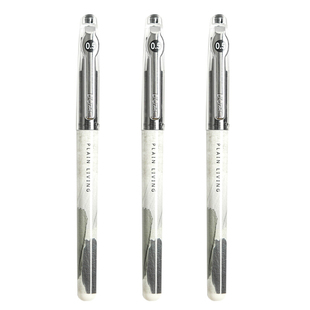 东米1011三角杆中性笔全针管0.5MM直液式水笔学霸中性笔大容量ins