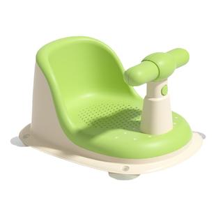 宝宝软胶学坐椅婴儿洗澡座椅浴盆通用支架防摔训练餐椅坐立着神器