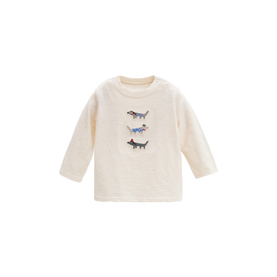 whitewheat春秋季竹节棉长袖T恤