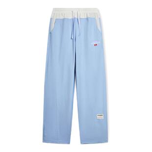 VETEMENTS26春夏男女同款休闲日常拼接梭织直筒长裤 银泰 301446