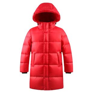 安心95白鹅绒羽绒服女中长款2024新超厚连帽冬季女装外套东北装备