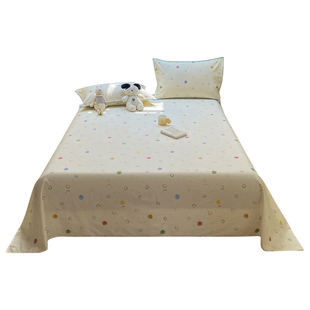 无印良品100%全棉新疆长绒棉床单单件床笠纯棉床垫保护罩四季通用