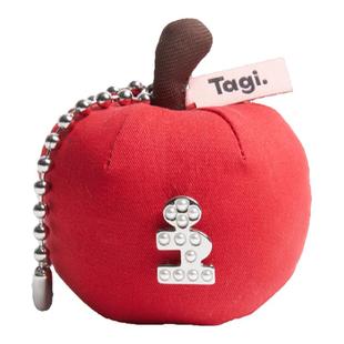 Tagi. 《塔皮平安果》可爱苹果钥匙挂饰刺绣工艺好运包挂件
