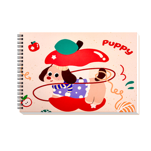 A4线圈图画本加厚画画本儿童幼儿园小学生一年级专用美术本画画本子涂鸦涂色本素描绘画本画册不透色素描本