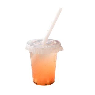 一次性可降解吸管粗大奶茶饮料豆浆细尖单支单独包装pla塑料商用