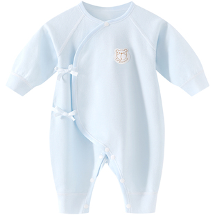 早产儿衣服48码婴儿服连体衣春秋纯棉特小码4斤6新生儿初生双胞胎