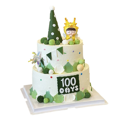 绿色可爱龙宝甜品台装饰插件