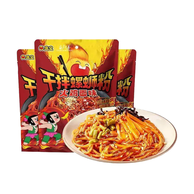 臭宝干拌螺狮粉超辣火鸡面味