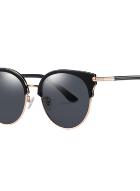 gm墨镜新款街拍白框ins网红偏光