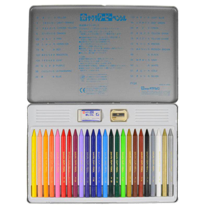 官方sakura樱花文具塑料蜡笔进口
