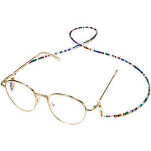 尖晶石眼镜链手工串珠水晶时尚复古口罩绳优雅清凉墨镜链条不掉色