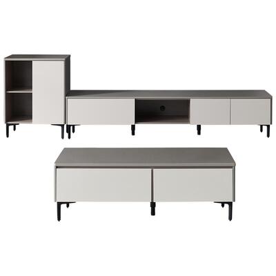 全友家居现代简约茶几电视柜