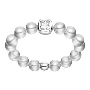 何方HEFANG热卖珠宝气泡方糖戒指银钻戒女马君妍简约百搭刘亦菲女