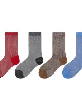 【春夏款】Happy SocksX女神经系列潮流时尚闪闪袜子百搭中筒袜