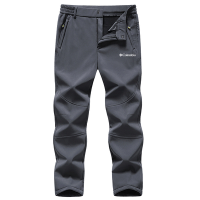 哥伦秋冬加绒防风防水男士冲锋裤