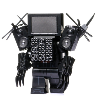 第三方泰坦监控人和马桶人博士小积木人仔益智拼装儿童玩具男孩