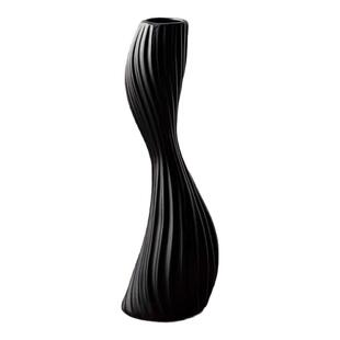 法式长细款高玻璃花瓶黑色电视柜高款装饰水养鲜花器客厅水培摆件