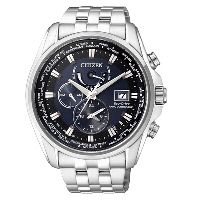 自动对时电波表西铁城光动能商务