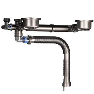 省空间厨房下水管排水管配件洗菜盆洗碗池下水器全套装漏水密封