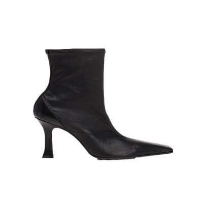 马丁靴女秋冬新款侧拉链及裸靴