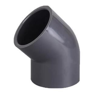 UPVC45°弯头化工给水排水管道PVC管135度塑料配件国标DN40 50 75