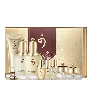 LERFM蓝尼芳可鹿茸胶原蛋白八件套补水保湿抗皱淡纹护肤水乳套装