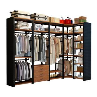 【包安装加高款】开放式衣帽间架子落地挂衣架步入式金属货架衣柜