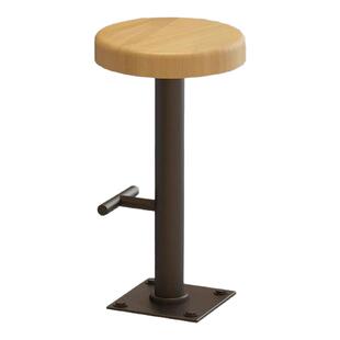 可固定地面吧台椅牢固凳子工业风咖啡厅餐饮奶茶店高脚凳铁艺椅子