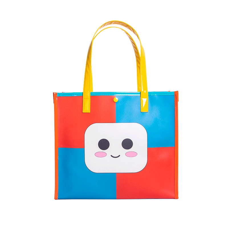 尚盈笑脸款防水防冻PVC礼品袋子