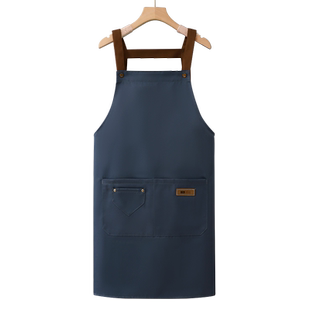 围裙纯棉厨房家用餐饮专用2025新款饭单网红工作服女定制logo印字