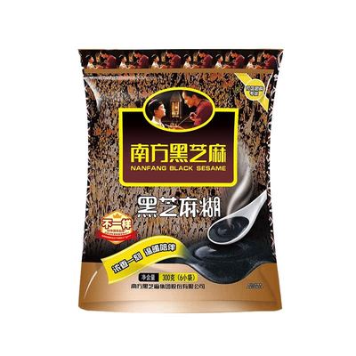 南方黑芝麻糊健康饱腹代餐300g袋装原味谷物黑芝麻冲饮谷物