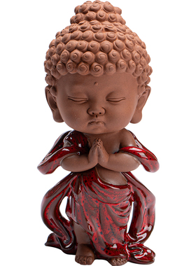 炼器中式禅意宝宝佛摆件